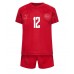 Danmark Kasper Dolberg #12 Hemmadräkt Barn VM 2022 Kortärmad (+ Korta byxor)